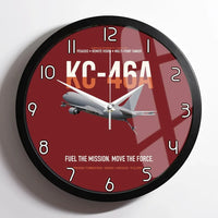 Thumbnail for KC-46A PEGASUS design on dark red framed wall clock