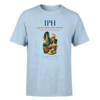 Thumbnail for Sultan Azlan Shah Airport (IPH) T-Shirt single-side front print in Light Blue | sultan-azlan-shah-airport-iph-double-side-t-shirt