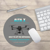 Thumbnail for Freefly Alta X design on gray round mouse pad