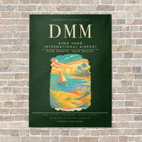 Thumbnail for King Fahd International Airport DMM - Canvas Framed - Dark Green