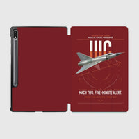 Thumbnail for Dassault Mirage IIIC design on dark red samsung tablet tablet case