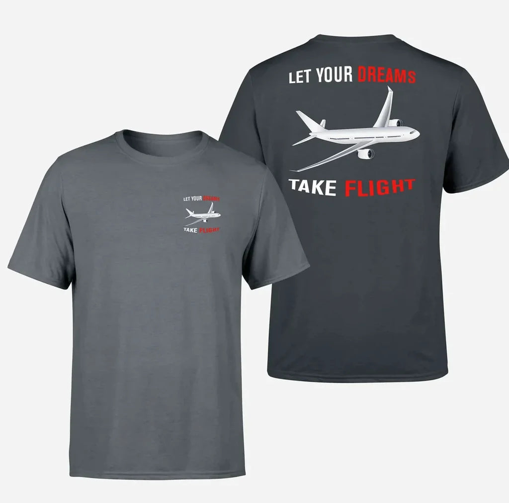 Let Your Dreams Take Flight Designed Double-Side T-Shirts - view 12