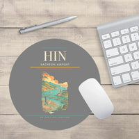 Thumbnail for Sacheon Airport (HIN) design on gray round mouse pad