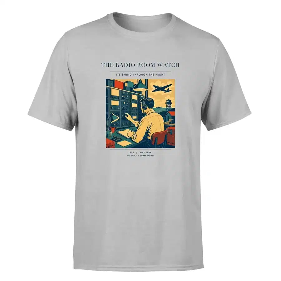 VINTAGE G4514 - The Radio Room Watch - Premium T-Shirt design on lightgray premium t shirt