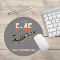 Thumbnail for F-4E Phantom II design on gray round mouse pad