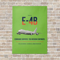 Thumbnail for E-4B Nightwatch vertical canvas print - no frame - light green background