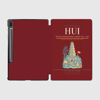 Thumbnail for Phu Bai International Airport (HUI) design on dark red samsung tablet tablet case