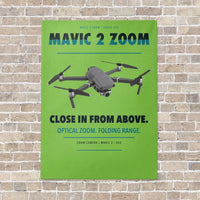 Thumbnail for DJI Mavic 2 Zoom vertical canvas print - no frame - light green background