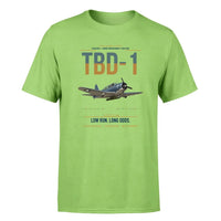 Thumbnail for TBD-1 Devastator design on light green double-side t-shirt, single-side print