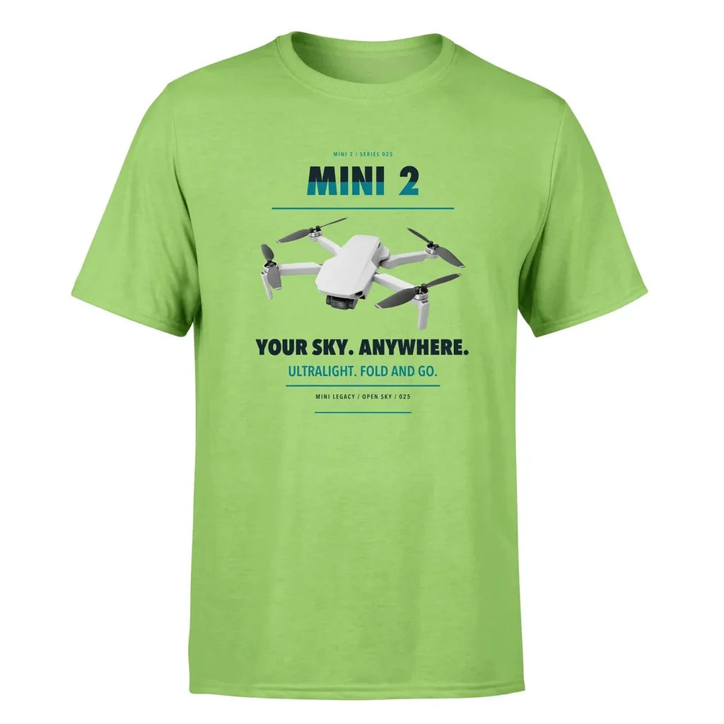 DJI Mini 2 design on light green single side