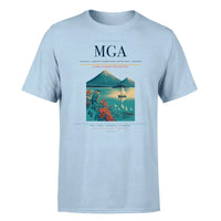 Thumbnail for Augusto C. Sandino International Airport (MGA) T-Shirt single-side front print in Light Blue | augusto-c-sandino-international-airport-mga-double-side-t-shirt