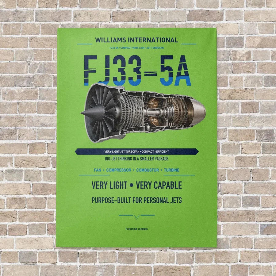 FJ33-5A vertical canvas print - no frame - light green background