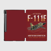 Thumbnail for F-111F Aardvark design on dark red samsung tablet tablet case