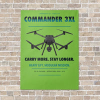Thumbnail for Draganfly Commander 3XL vertical canvas print - no frame - light green background