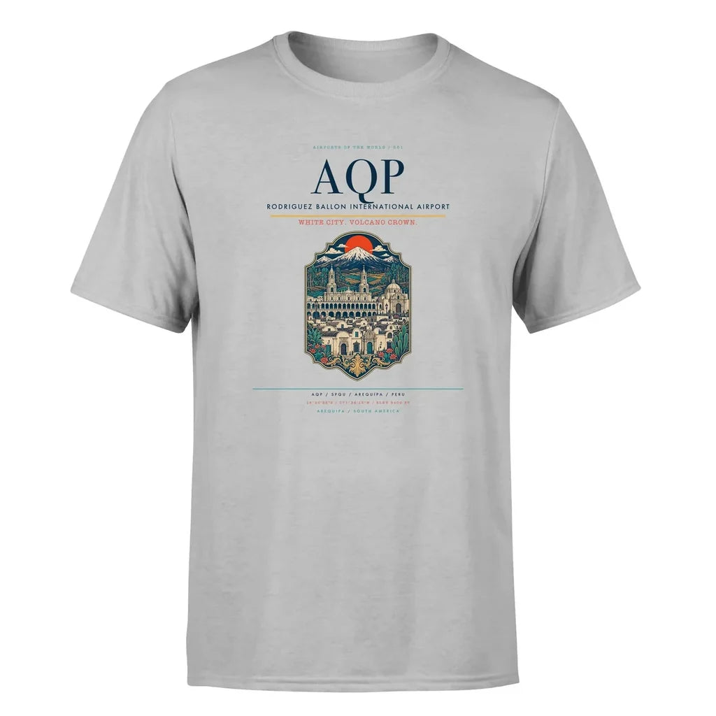 Arequipa Airport (AQP) Premium T-Shirt Light Gray