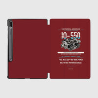 Thumbnail for IO-550 design on dark red samsung tablet tablet case