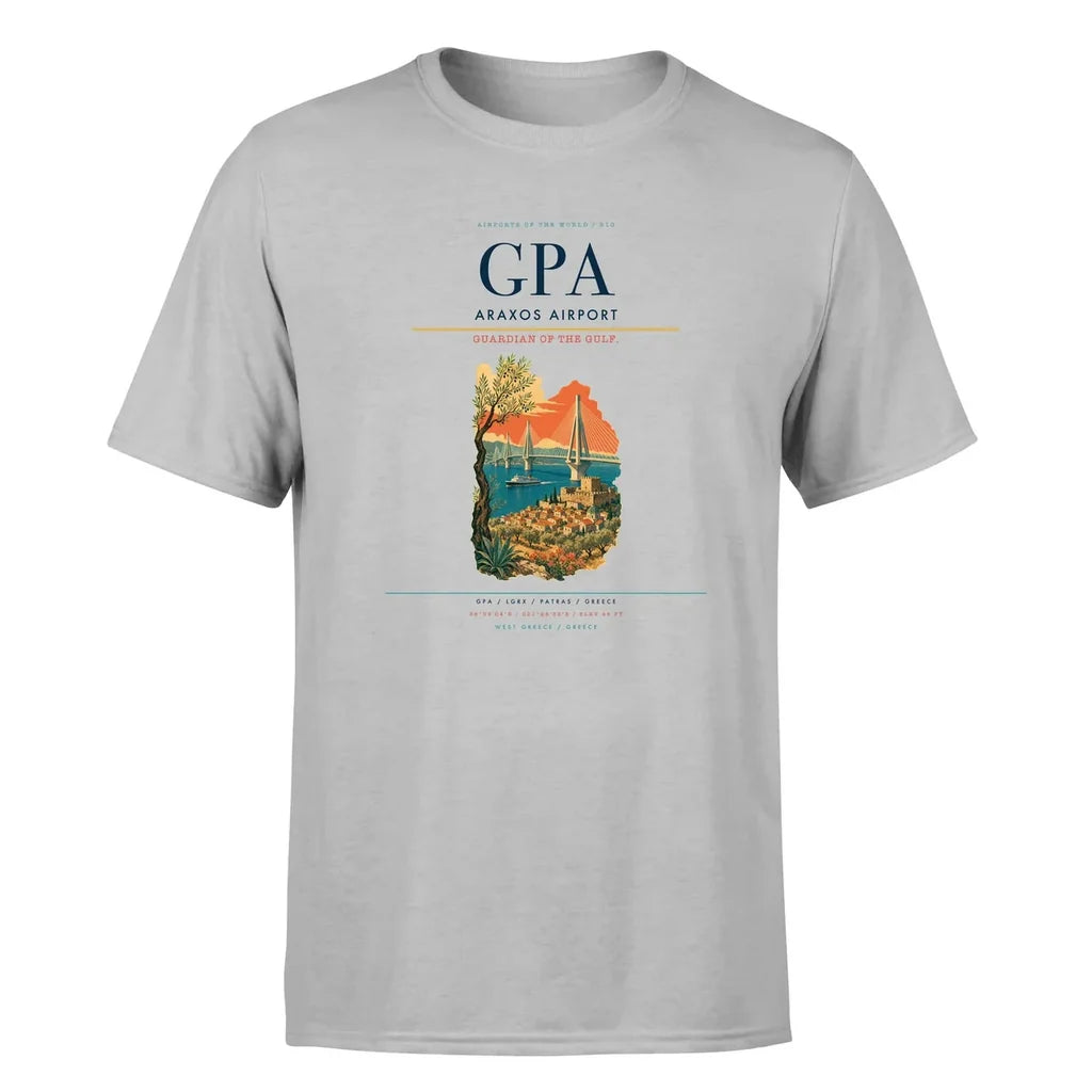 Patras Airport (GPA) Premium T-Shirt Light Gray