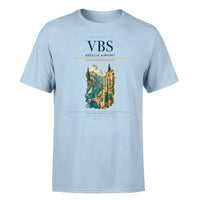 Thumbnail for Brescia Airport (VBS) T-Shirt single-side front print in Light Blue | brescia-airport-vbs-double-side-t-shirt