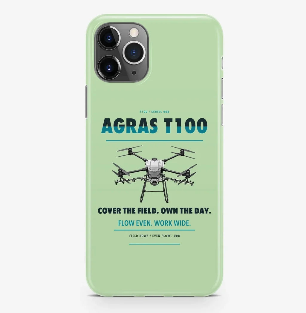 DJI Agras T100 Case ProMax design on light green iphone case promax