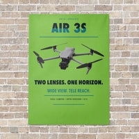 Thumbnail for DJI Air 3S vertical canvas print - no frame - light green background