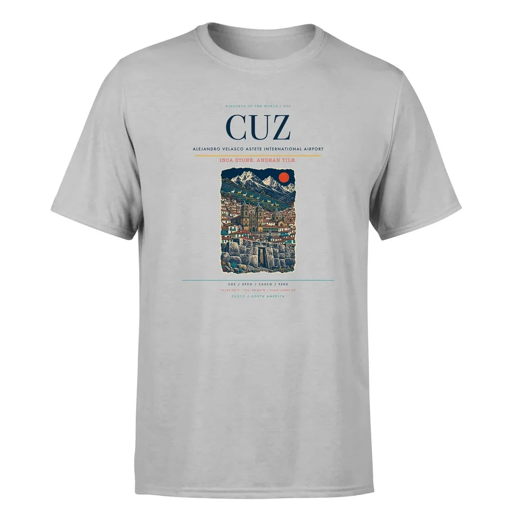 Cusco Airport (CUZ) Premium T-Shirt Light Gray