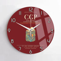 Thumbnail for Shah Amanat International Airport Chattogram CGP Wall-Clock No-Frame - Dark Red