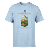 Thumbnail for Central Illinois Regional Airport (BMI) T-Shirt single-side front print in Light Blue | central-illinois-regional-airport-bmi-double-side-t-shirt