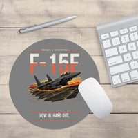 Thumbnail for F-15E Strike Eagle design on gray round mouse pad