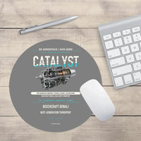 Thumbnail for CATALYST design on gray round mouse pad