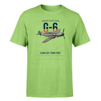 Thumbnail for Messerschmitt Bf 109G-6 design on light green t-shirt, single-side print