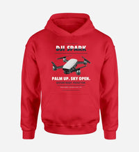 Thumbnail for DJI Spark design on red hoodie single side