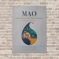 Thumbnail for Manaus - Eduardo Gomes International Airport MAO - Canvas No Frame - Light Gray