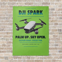 Thumbnail for DJI Spark vertical canvas print - no frame - light green background