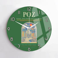 Thumbnail for Poznan - awica Henryk Wieniawski Airport POZ Wall-Clock No-Frame - Green