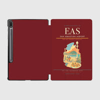 Thumbnail for San Sebastián Airport (EAS) design on dark red samsung tablet tablet case