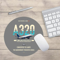Thumbnail for Airbus A320P2F design on gray round mouse pad