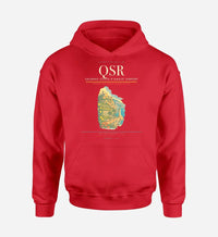 Thumbnail for Salerno Costa d'Amalfi Airport (QSR) design on red hoodie single-side print