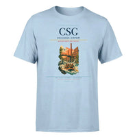 Thumbnail for Columbus Airport (CSG) T-Shirt single-side front print in Light Blue | columbus-airport-csg-double-side-t-shirt
