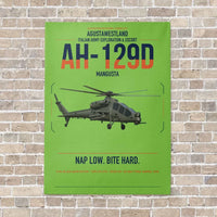 Thumbnail for AgustaWestland AH-129D Mangusta vertical canvas print - no frame - light green background