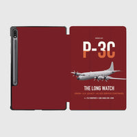 Thumbnail for P-3C Orion design on dark red samsung tablet tablet case