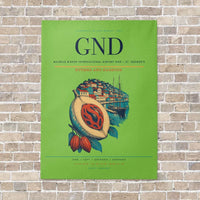 Thumbnail for Maurice Bishop International Airport GND — St. George's vertical canvas print - no frame - light green background