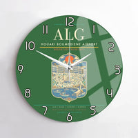 Thumbnail for Houari Boumediene Airport ALG Wall-Clock No-Frame - Green