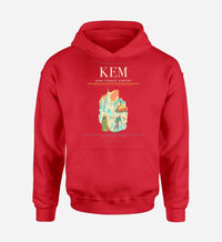 Thumbnail for Kemi-Tornio Airport (KEM) design on red hoodie single-side print