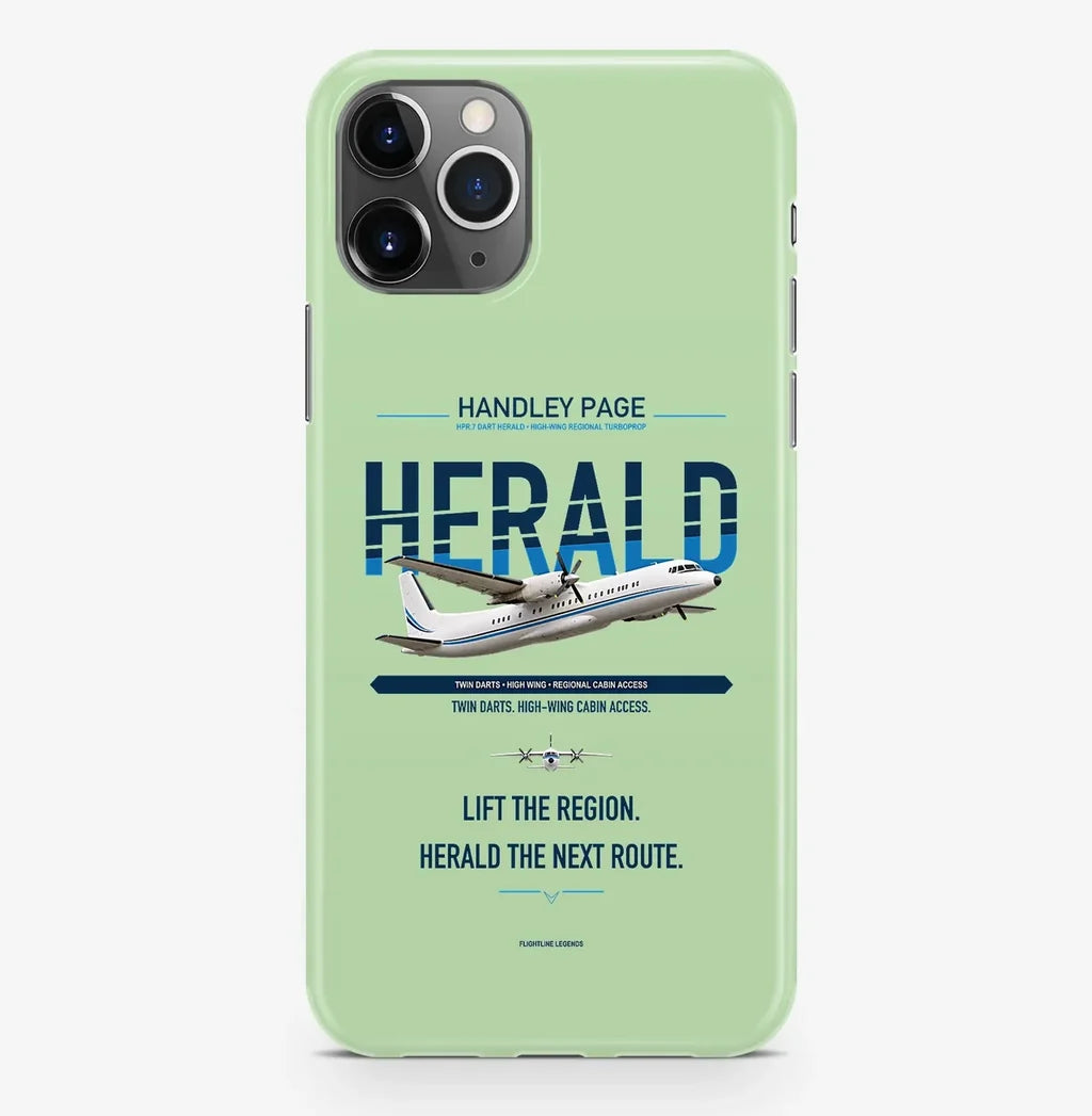 Handley Page HPR.7 Dart Herald Case ProMax design on light green iphone case promax