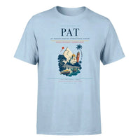Thumbnail for Jay Prakash Narayan International Airport (PAT) T-Shirt single-side front print in Light Blue | jay-prakash-narayan-international-airport-pat-double-side-t-shirt