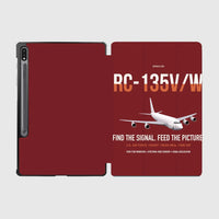 Thumbnail for RC-135V W Rivet Joint design on dark red samsung tablet tablet case
