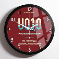 Thumbnail for Airbus U010 Aliaca VTOL design on dark red framed wall clock