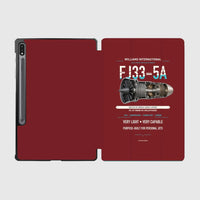 Thumbnail for FJ33-5A design on dark red samsung tablet tablet case