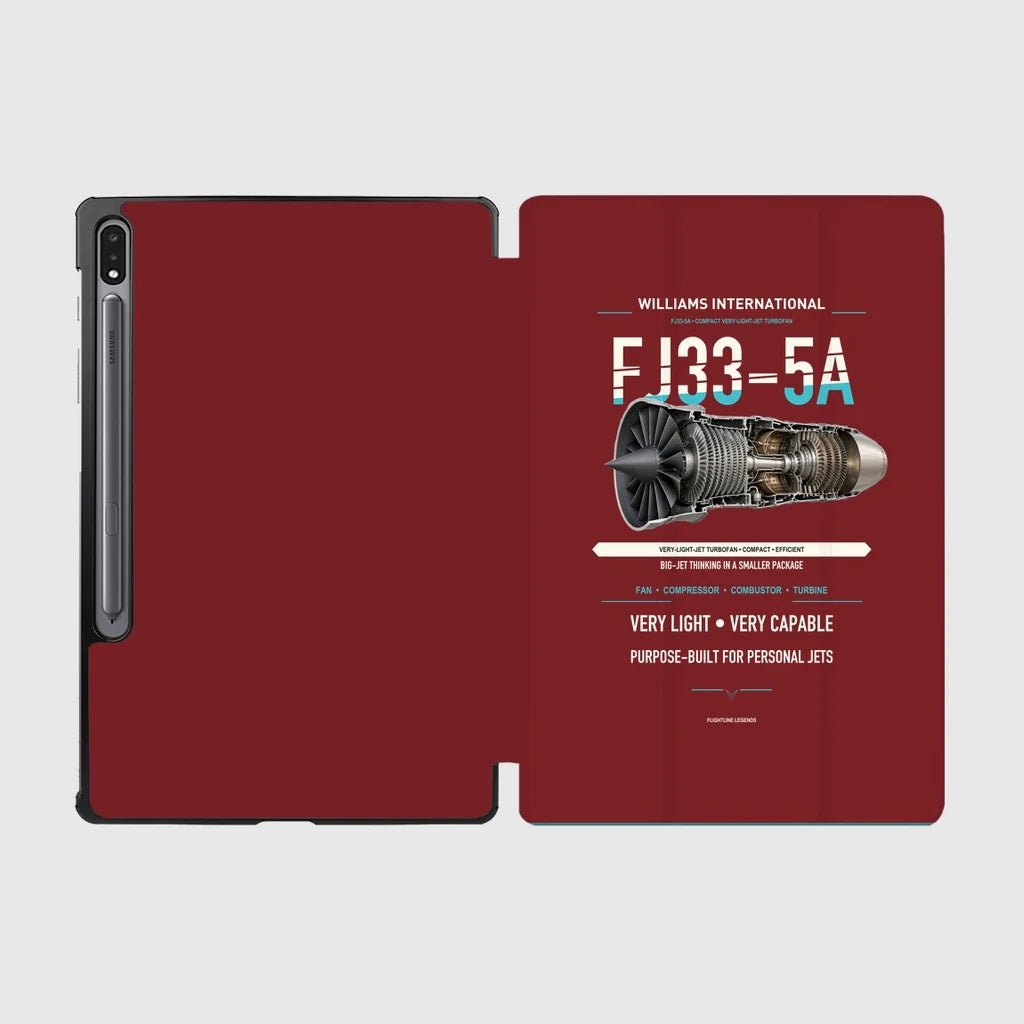 FJ33-5A design on dark red samsung tablet tablet case