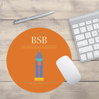 Thumbnail for Brasilia - Presidente Juscelino Kubitschek International Airport BSB Mouse-Pad Round - Orange